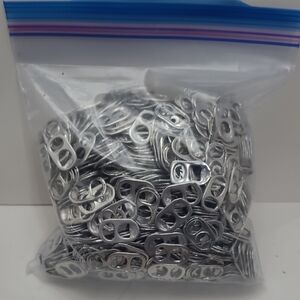Silver Aluminum Can Tabs